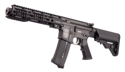 BOLT AEG B4 SOPOMOD 120 WITH HANGUARD ARS M-LOK RAILED 9.5 AIRSOFT RIFLE BLACK COMBO Arsenal Sports