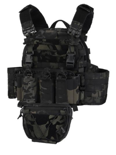 WOSPORT VEST COLETE ARC TACTICAL PLATE CARRIER BLACK MULTICAM Arsenal Sports