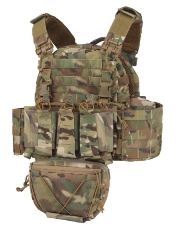 WOSPORT VEST COLETE ARC TACTICAL PLATE CARRIER MULTICAM