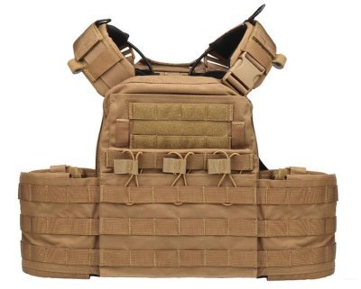 WOSPORT VEST CPC MOLLE PLATE CARRIER 1000D COMBAT COYOTE BROWN Arsenal Sports