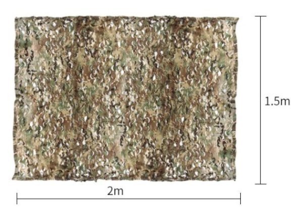 WOSPORT CAMOUFLAGE NET 1.5X2M DEADWOOD