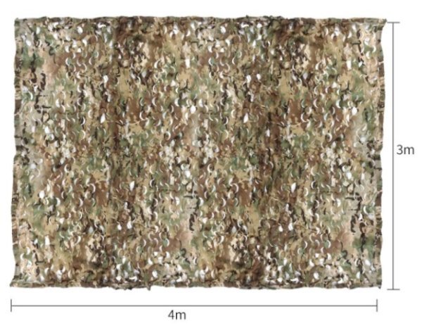 WOSPORT CAMOUFLAGE NET 3X4M DEADWOOD