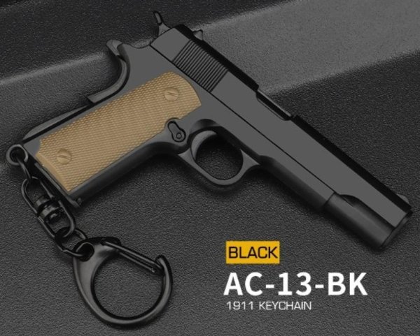 WOSPORT KEYCHAIN1911 1:4 BLACK