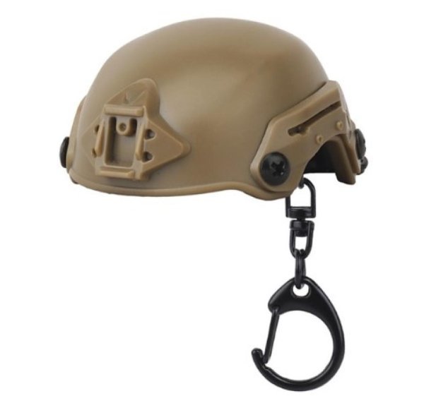 WOSPORT KEYCHAINHELMET MK SHAPE BOTTLE OPENER TAN