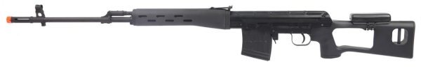 KINGARMS SPRING SNIPER SVD RIFLE ULTRA GRADE WITH HYDRA GEN. II LINE UP AIRSOFT RIFLE BLACK