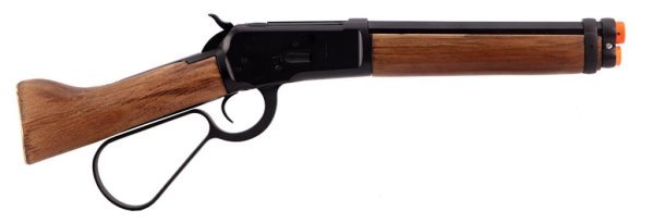 A&K GBBR M1873 WINCHESTER LEVER ACTION SHORT TYPE AIRSOFT RIFLE WOOD & BLACK