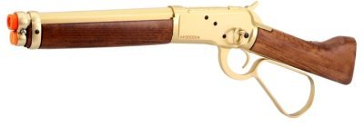 A&K GBBR M1873 WINCHESTER LEVER ACTION SHORT TYPE AIRSOFT RIFLE WOOD & GOLD Arsenal Sports