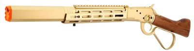 A&K GBBR M1873 WINCHESTER LEVER ACTION MEDIUM TYPE WITH M-LOCK RAIL  AIRSOFT RIFLE WOOD & GOLD Arsenal Sports