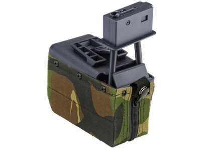 A&K MAGAZINE 1500R MINI DRUM FOR M249 WOODLAND CAMO Arsenal Sports