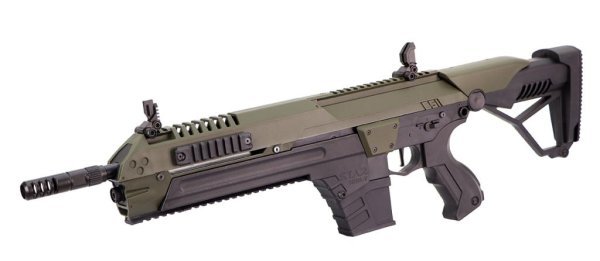 POSEIDON AEG CSI XR 5 SERIES WITH MEDUSA M4 AIRSOFT RIFLE OD GREEN