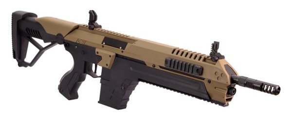 POSEIDON AEG CSI XR 5 SERIES WITH MEDUSA M4 AIRSOFT RIFLE DESERT