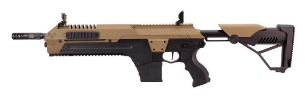 POSEIDON AEG CSI XR 5 SERIES WITH MEDUSA M4 AIRSOFT RIFLE DESERT