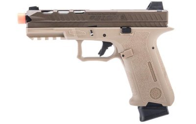 POSEIDON GBB ORION PERFORMANCE SERIES MODEL. 2 SELECT-FIRE BLOWBACK AIRSOFT PISTOL TAN Arsenal Sports