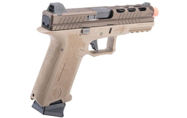 POSEIDON GBB ORION PERFORMANCE SERIES MODEL. 2 SELECT-FIRE BLOWBACK AIRSOFT PISTOL TAN