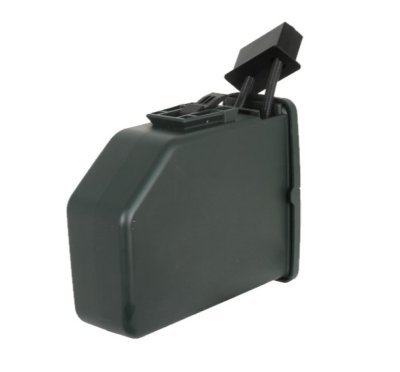 A&K MAGAZINE 2400R MINI DRUM FOR M249 OD GREEN Arsenal Sports