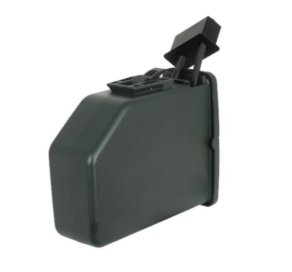 A&K MAGAZINE 2400R MINI DRUM FOR M249 OD GREEN