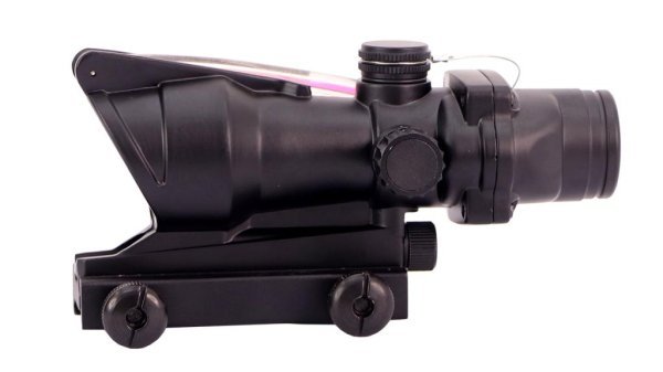 TITAN TACTICAL HOLOGRAPHIC WITH RED FIBER OPTICS TT-1127 BLACK