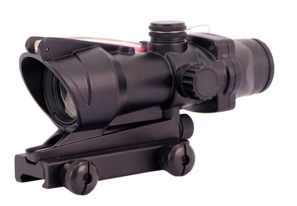 TITAN TACTICAL HOLOGRAPHIC WITH RED FIBER OPTICS TT-1127 BLACK